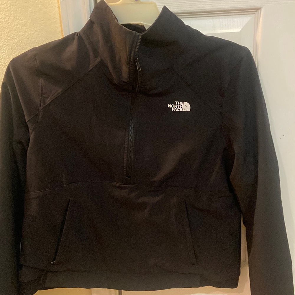 North face jacket  black reversible-large